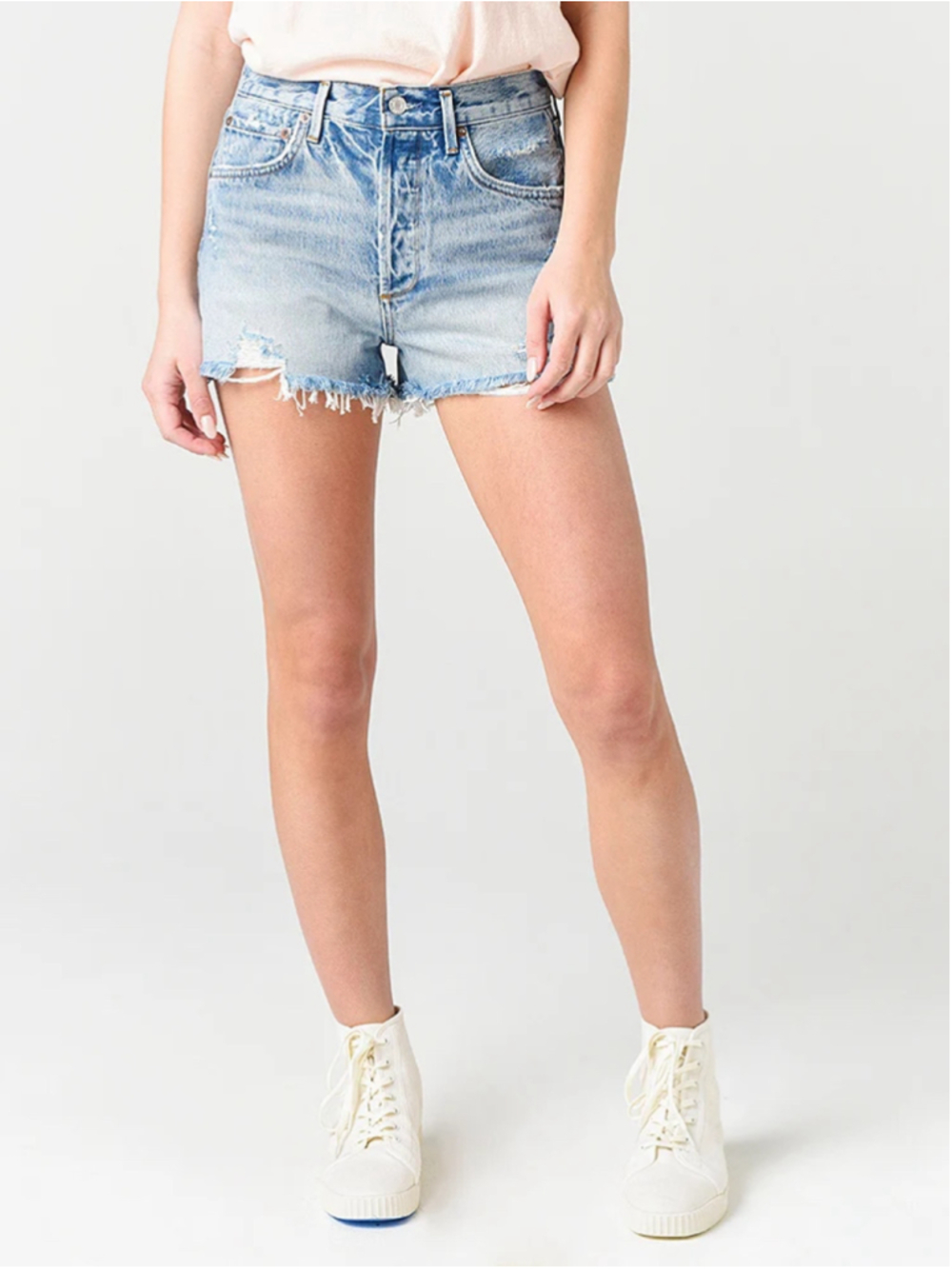 AGOLDE Jaden Hi Rise Cut Off Short sz 26